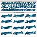 Custom White Navy-Teal 3D Pattern Design Abstract Splash Authentic Baseball Jersey