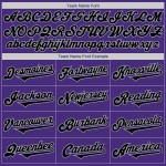 Custom Purple Black-Gray Authentic Two Tone Baseball Jersey