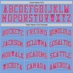 Custom Light Blue Pink-Black Authentic Throwback Basketball Jersey