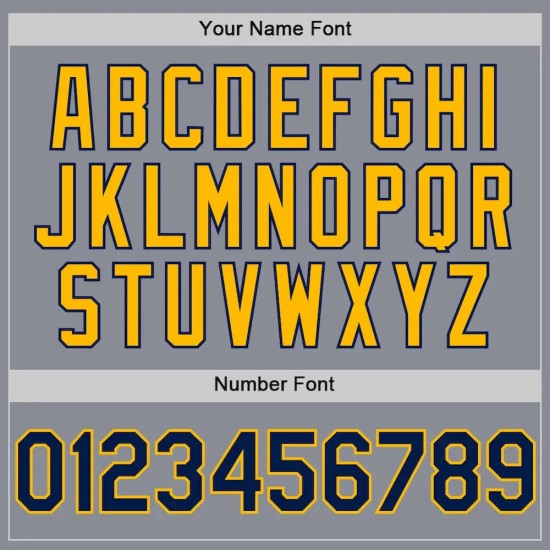 Custom Gray Navy-Gold Bomber Full-Snap Varsity Letterman Two Tone Hoodie Jacket