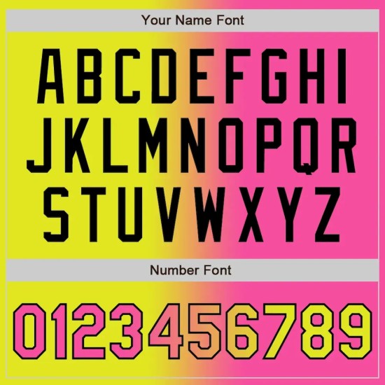 Custom Neon Yellow Pink-Black Authentic Gradient Fashion Baseball Jersey