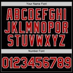 Custom Black Red-White Authentic Sleeveless Baseball Jersey