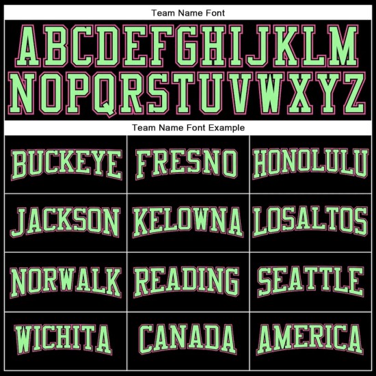 Custom Black Pink-Pea Green Long Sleeve Performance T-Shirt Custom Black Pink-Pea Green Long Sleeve Performance T-Shirt