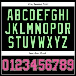 Custom Black Pink-Pea Green Long Sleeve Performance T-Shirt Custom Black Pink-Pea Green Long Sleeve Performance T-Shirt