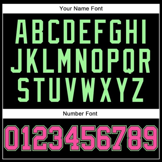 Custom Black Pink-Pea Green Long Sleeve Performance T-Shirt Custom Black Pink-Pea Green Long Sleeve Performance T-Shirt