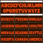 Custom Brown Orange Fleece Jogger Sweatpants