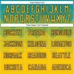 Custom Teal Gold-Black Sublimation Soccer Uniform Jersey