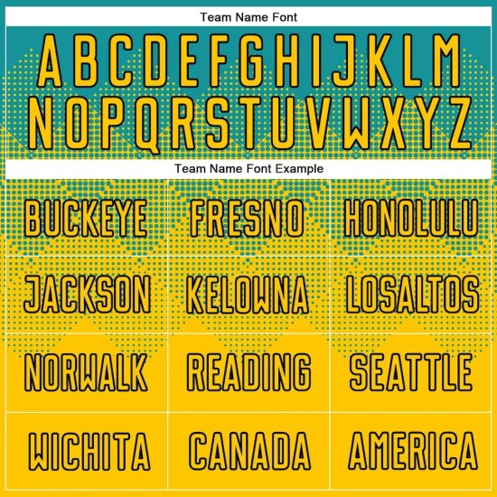 Custom Teal Gold-Black Sublimation Soccer Uniform Jersey