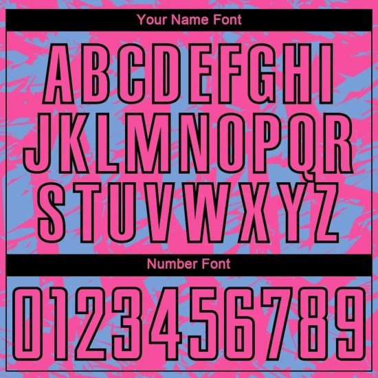 Custom Light Blue Pink-White Irregular Shapes Sublimation Soccer Uniform Jersey