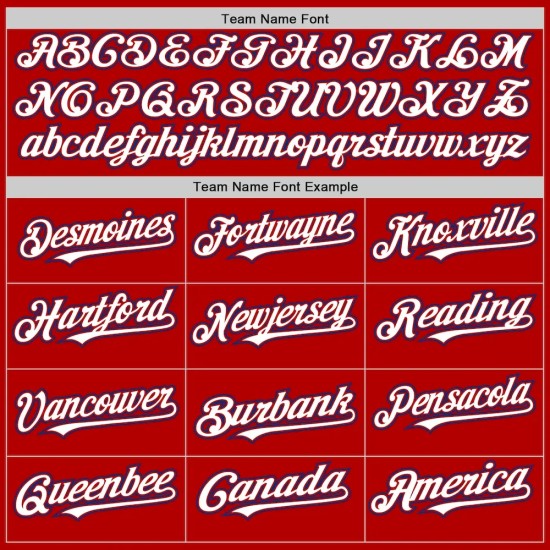 Custom Red White-Royal Line Authentic Baseball Jersey