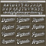 Custom Olive White-Black Bomber Full-Snap Varsity Letterman Salute To Service Jacket