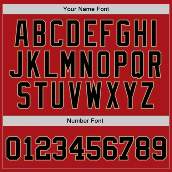 Custom Red Black-Old Gold Authentic Throwback Basketball Jersey