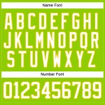 Custom Neon Green White-Yellow Hockey Lace Neck Jersey