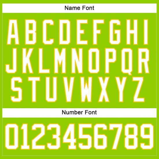 Custom Neon Green White-Yellow Hockey Lace Neck Jersey