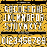 Custom Yellow White-Black 3D Pattern Design Smile Emoji Performance T-Shirt Custom Yellow White-Black 3D Pattern Design Smile Emoji Performance T-Shirt